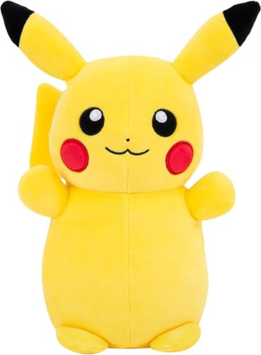 Hugme Squishmallows Pikachu 25 cm – Ultra-weiches und Flauschiges Pokémon-Plüschtier | offizielles Hugmees Plüschtier | Kuscheliges Spielzeug für Kinder und Sammler | Pokémon-Geschenkidee