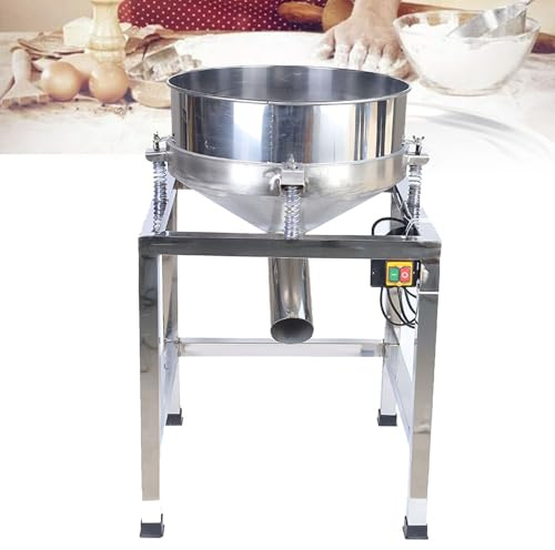 Setaccio elettrico per farina, setaccio automatico in acciaio inox, setaccio vibrante a 200 maglie per cottura