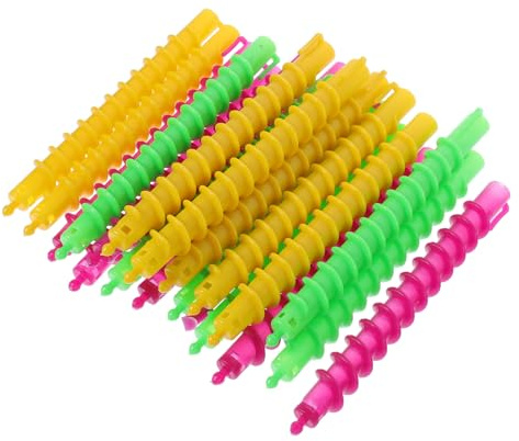PartyKindom 100stücke Spiralwickler für Dauerwellen Lockenwickler Spiral-dauerwellenwickler für Langes Haar Zufällige Farbe