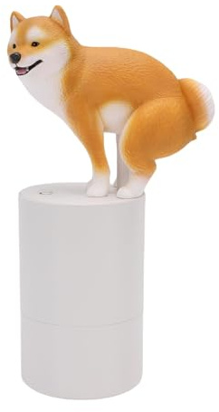 Pssopp Shiba Inu Foam Seifenspender, Automatisch Berührungslose Schaumseifenmaschine für Küchenbad Home Office Verwendung (YELLOW)