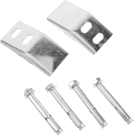 VALICLUD 2sets Wall-mounted Urinal Hook Stainless Steel Basin Hanging Toilet Seat Bolt Fixing Screws Suitable for Urinals Washbasins