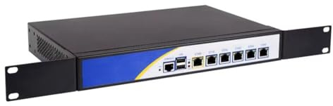 HSIPC Rackmount 1U 7505 Quad Core Firewall Micro Appliance, Mini PC, Nano PC, Router PC with 8G RAM 128G SSD, 6 RJ45 i226-V 2500M Port AES-NI Compatible with pfsense opnsense...