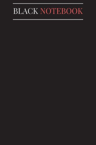 Black Notebook: 6x9 inch Notebook Journal Softcover Classic Blank Book Pocket Diary