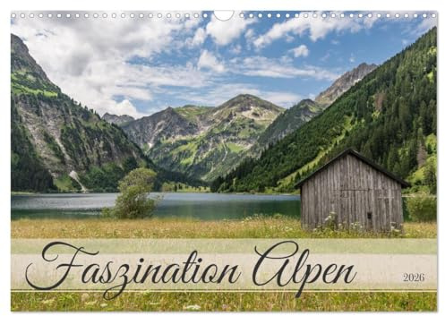 Faszination Alpen (Wandkalender 2026 DIN A3 quer), CALVENDO Monatskalender: Atemberaubende Bilder der Alpen, die eine Lust auf die Reise dorthin ... Entdeckungen zu machen. (CALVENDO Natur)