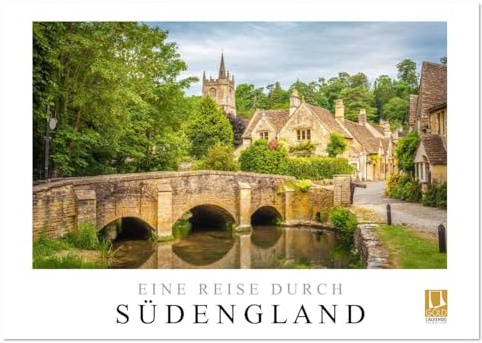 Eine Reise durch Südengland (Wandkalender 2026 DIN A3 quer), CALVENDO Monatskalender: Eine Auswahl der schönsten Motive aus Südengland (CALVENDO Orte)