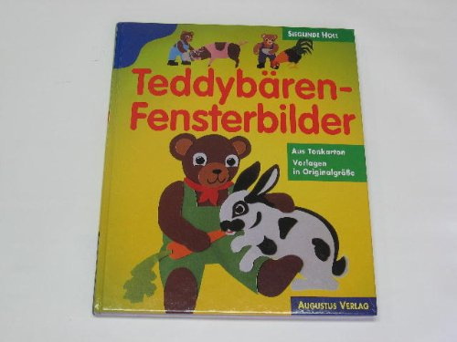 Teddybären-Fensterbilder aus Tonkarton. Mit Vorlagen in Originalgrösse