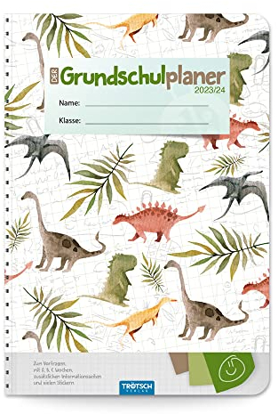 Trötsch Grundschulplaner Dino 23/24: Planer Schülerkalender Hausaufgabenheft Timer für die Grundschule (Dinosaurierwelt: Alles rund um die Dinos)