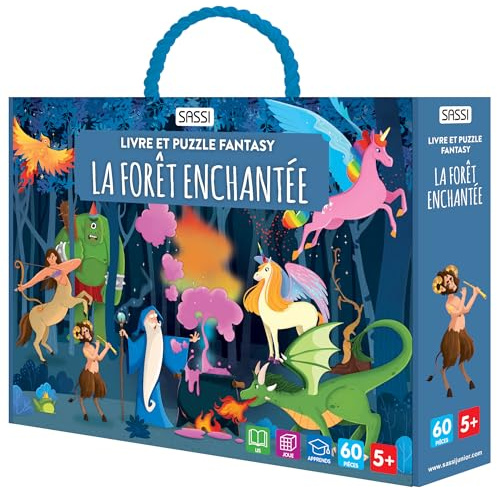 Livre et Puzzle Fantasy - La forêt enchantée