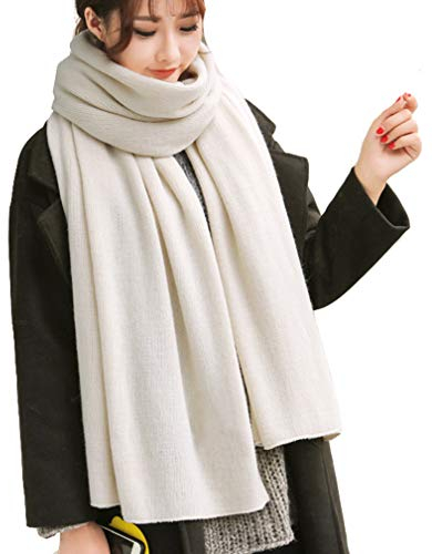Cheerlife Damen Strickschal Lang XXL Warme Grobstrick Schal Oversize Herbst Winter 220cm x 60cm Beige