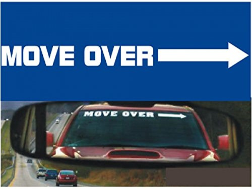 Move over funny track car sticker