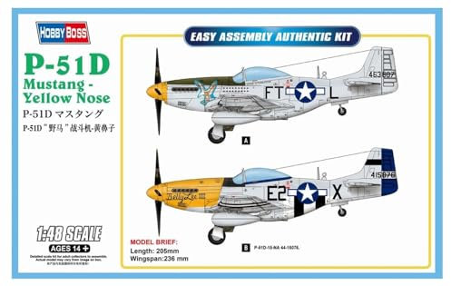 Hobbyboss 1: 48 - P-51D Mustang Yellow Nose