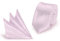 StickandShine Krawatte + Einstecktuch Flieder slim aus Polyester einfarbig uni schmale 5 cm