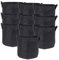 INTIRILIFE 10x Bolsa de plantación de Tejido Polar 11 litros -3 galones 25 x 22 cm - Maceta con Asas de Transporte para jardín, Invernadero - Bolsa de plantación Bolsa de plantación Bolsa de Patatas
