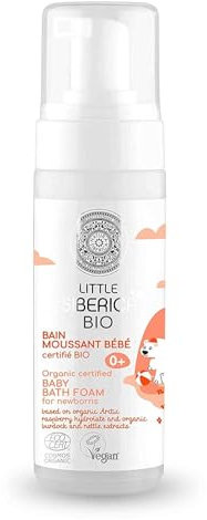 Natura Siberica Little Siberica. Organic certified Baby Bath Foam for Newborns, 160 ml