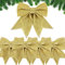 5 Stück XL Weihnachtsbaum Schleifen Gold Weihnachten Deko Glitzer Schleifen Weihnachtsbaum Bogen Schleife Deko Weihnachtsbaumschmuck Schleifen für Zuhause Festival Party Baumkranz Dekorationen