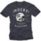 Mücke 63 - Herren T-Shirt - Football Helm Spencer Tracy Blaugrau XXXL