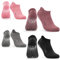Occulto Damen & Herren Yoga Socken 2-4er Pack (Modell: Mady) 4 Paare | Schwarz-Grau-Pink-Rot 39-42