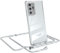 EAZY CASE Handykette kompatibel mit Samsung Galaxy Note 20 Ultra/Note 20 Ultra 5G Handyhülle mit Umhängeband, Handykordel mit Schutzhülle, Silikonhülle, Hülle mit Band, Stylische Kette, Weiß/Silber