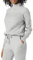 Amazon Essentials Damen Langarm-Pullover Für Den Winter, Soft-Touch-Zopfmuster Mit Trichterausschnitt, Grau Meliert, XS