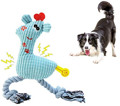 Andiker Hundespielzeug Quitschend, langlebiges Plüschseilspielzeug für Haustiere, weiches Welpen-Kauspielzeug für Hundebegleiter, interaktives Hundetrainings spielzeug für kleine Hunde welpenspielzeug