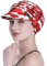 FocusCare Weiche Mütze für Damen in Chemotherapie, Bambus, Baseballmütze, bei Haarausfall, Turban, Red-f, Einheitsgröße