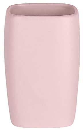 Spirella Zahnputzbecher Zahnbürstenhalter Retro 7x11 cm Pastellrosa, Pink