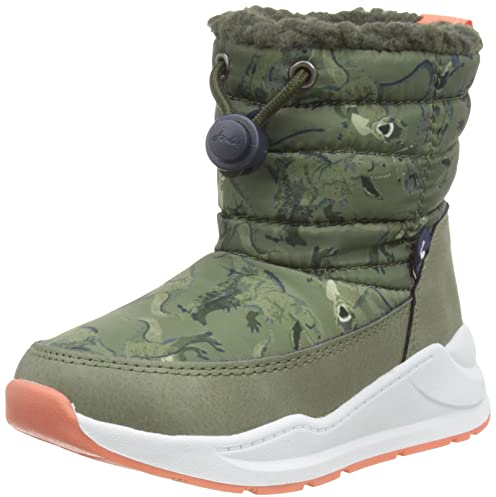Joules Damen Jnr Winterstiefel Stiefelette, Green T Rex, 36 EU