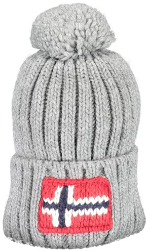 Napapijri Herren Semiury 5 Mütze, Grau (Medium Grey), meliert, One size
