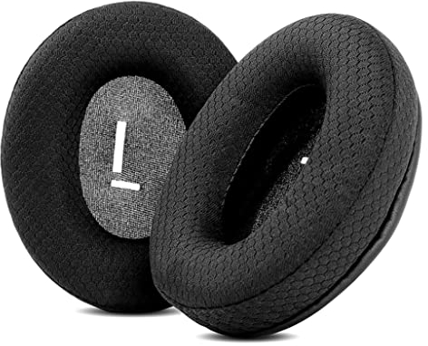 ACCOUTA Breathable Replacement Earpads Cushions Compatible with HyperX Cloud I/Cloud II/Cloud Alpha/Stinger/Flight/Flight S Gaming Headsets Ear Pads with Breathable Fabric Foam