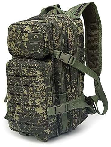 ZAANU Militärtaschen Camping Rucksack Taktisches Taschensystem Camouflage Trekking Wanderrucksack Reiserucksäcke (Russian Digital 30)