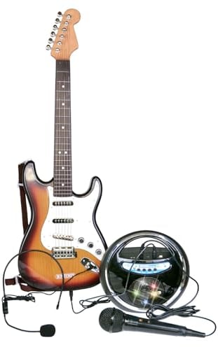 Bontempi | RockMaster - Guitarra Electrónica y Amplificador Inalámbrico para Tus Necesidades Rock, 210x200x110 mm