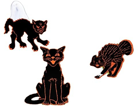 HUPYOMLER 3-Teilige Erdstopfen-Dekoration für Den AußEnbereich, Halloween-Dekorationen, Christbaumschmuck für Den AußEnbereich, FestivalpfäHle, Schornstein-Requisiten
