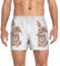 Dallonan Herren-Boxershorts, lässig, atmungsaktiv, Sport, weich, Herren-Unterwäsche, Osterhasen-Weidenzweig, Medium