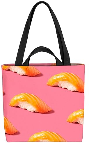 VOID Lachs Sushi Sashimi Japan Tasche 33x33x14cm,15l Einkaufs-Beutel Shopper Einkaufs-Tasche Bag