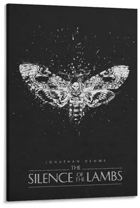 CHUHUAN American Crime Thriller-Filme, Das Schweigen der Lämmer, Filmposter, Bild, Druck, Leinwand, Poster, Wandfarbe, Kunstposter, Dekoration, moderne Wohnkunstwerke, 40 x 60 cm