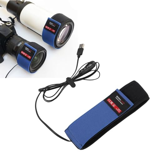 Réchauffeur D'Objectif USB, Chauffage D'Objectif Universel avec 3 Régulateurs de Température, Chauffage de Rosée, Brouillard et Condensation pour Objectif D'appareil Photo et de