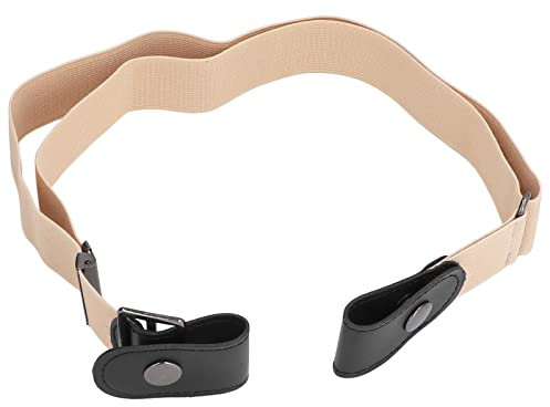 Niiyen Schnalle Stretch-Gürtelschnalle, Elastisches Stretchband, Spurlose Gürtel-Set, Taillengürtel, Zubehör, Kleid, Dekoration Für Frauen, Geschenk(Khaki)