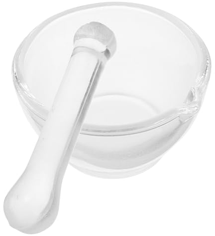 minkissy 1 Ensemble Pilules Pot Mortier Avec Pilon Pot Verre Pilon Pilon Chimique Pilon Pot Pour Cuisine Pilon Pour Laboratoire Pilules Bol De