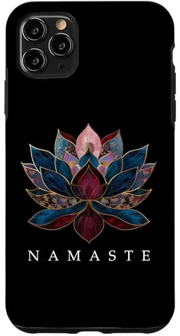 Namaste Lotus Blume Zen Buddhismus Yogi Buddha Yoga Hülle für iPhone 11 Pro Max