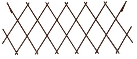 Home Hack Garden Trellis Plastic Expanding Trellis Plant Support Fence Panel Wall Decor Hanging Frame Garden Patio Indoor Outdoor for Climbing Plants Decoration (Pack of 1, Terracotta 45x180cm)