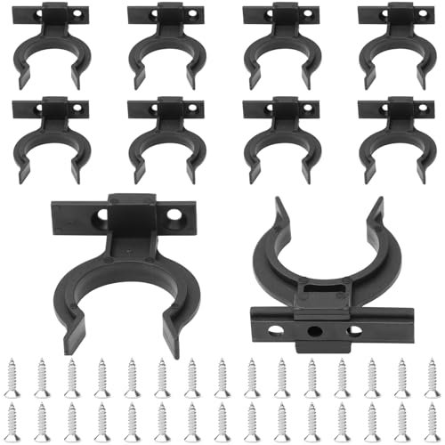 IETWATE 10 Pezzi Ganci Zoccolo Cucina, Ganci per Zoccolo Cucina in Plastica, Zoccolino Battiscopa Cucina Regolabili, Clip per Zoccolo da Cucina Robusta con 30 Viti, per Divani Tavoli Armadi