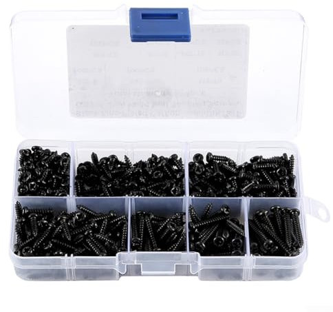 500-teiliges selbstschneidende Schrauben-Set, für Zuhause und Büro, Möbelkombination, Sanitär-Reparatur, Holzarbeiten, Teile, Verbindung, Schiffsmontage