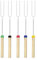 Marshmallow Toasting Forks - 5 Pack Extendable Roasting Sticks Kit, Marshmallow Sticks for Camping, Picnic, Bonfire, Fireplace - Telescoping Marshmallow Toasting Kits for Fire Pit Accessories