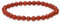 Lebensquelle Plus Kugelarmband | Perlen Armband 6 mm | Hochwertiges Edelsteinarmband | Natur Stein Edelsteinarmband dehnbar (Jaspis, rot)