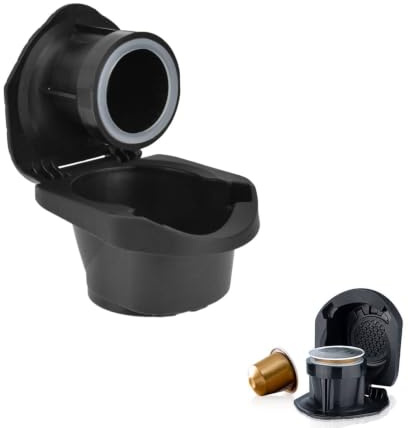 Adaptador de cápsulas de café reutilizable, convertidor de cápsulas de café de acero inoxidable, soporte para cápsulas de café Dolce Gusto