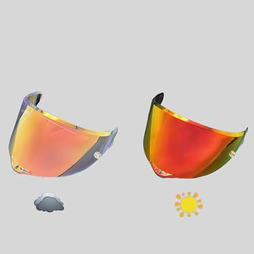Motociclo Visiera for casco, visiera for casco fotocromatica for AGV K1S/K3SV/K5/K5S/K6/K6S PI-STA GPR/GPRR Corsa R Lente Visiera Capacete De Moto Parts (K6 Trasparente)(Pista Revo Red)