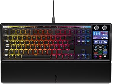 Corsair Galleon 100 SD RGB Mechanische Kabelgebundene Gaming-Tastatur | QWERTZ DE, Stream Deck-Integration, MLX Pulse Hot-Swap-Tastenschalter, FlashTap SOCD, 8000Hz