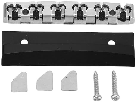 Electric Guitar Roller Nut, Edelstahl Saitenhalter 43mm, Präzise Passform für TL und ST Modelle - Verbesserte Stimmung, Robust und Vielseitig Einsetzbar