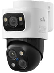 eufy Security PoE Bullet-PTZ CCTV Camera S4 Add-On,Wired Outdoor Cam Requires eufy NVR,4K UHD Triple Lens, 122°FOV, 360°Pan&Tilt,8× Auto Zoom,AI Tracking, Red & Blue Lights,Colour Vision (Renewed)