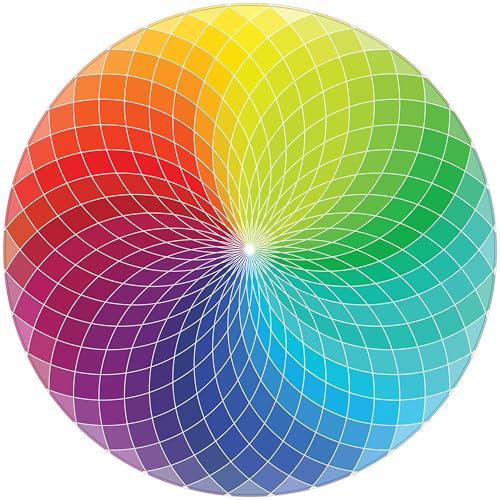 Colour Wheel 1000 Piece Round Jigsaw Puzzle
